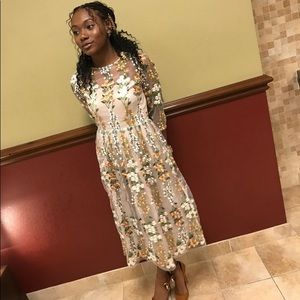 COPY - Floral midi Dress